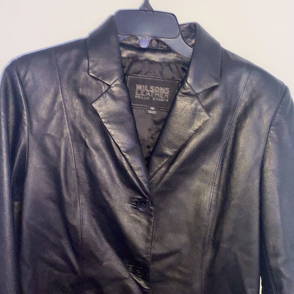 wilson’s leather pelle studio jacket sz M - Picture 2 of 5